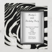 Elke zondag van de zwarte witte Zebra Kaart (Voorkant / Achterkant)