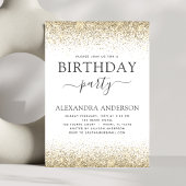 Elke zondag Wit goud Glitter Moderne Kaart