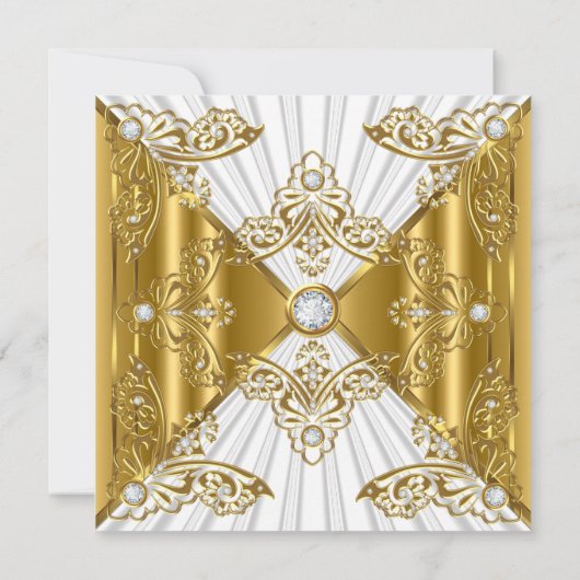 Elke zondag wordt wit goud diamant kaart (Achterkant)