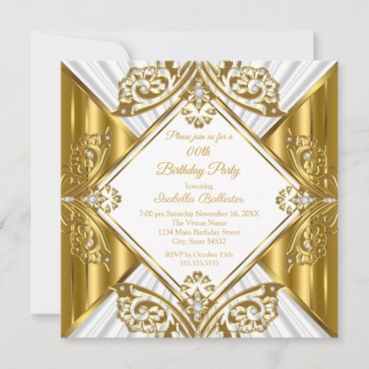 Elke zondag wordt wit goud diamant kaart (Voorkant)