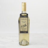 Elke zondag - zwart/goud over de heuvel flessenhanger (Op fles)