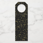 Elke zondag - zwart/goud over de heuvel flessenhanger (Achterkant)