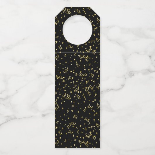 Elke zondag - zwart/goud over de heuvel flessenhanger (Achterkant)