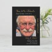 Elke zondag zwarte uitnodiging (Staand voorkant)