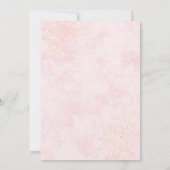 Elke zonneschijnroze glazen katoenen Snoep Kaart (Achterkant)