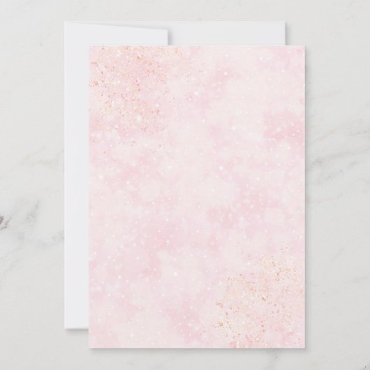 Elke zonneschijnroze glazen katoenen Snoep Kaart (Achterkant)