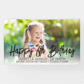 Elke zonnige kind op zondag krijgt een aangepaste  spandoek (Horizontaal)