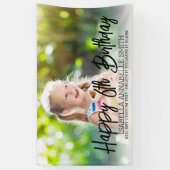 Elke zonnige kind op zondag krijgt een aangepaste  spandoek (Verticaal)