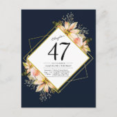 Elke zonnige marinesolf blauw Waterverf Birthday Uitnodiging Briefkaart (Voorkant)