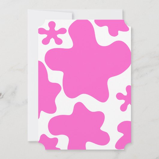 Elke zonnige roze dag kaart (Achterkant)