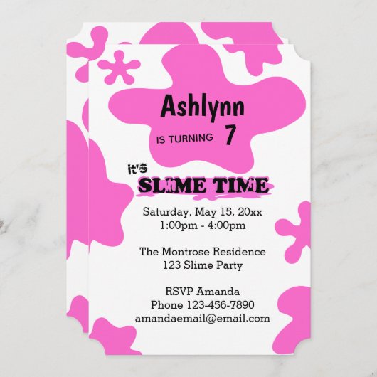 Elke zonnige roze dag kaart (Voorkant / Achterkant)