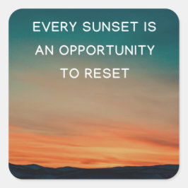 Elke zonsondergang is een kans om de sticker te re