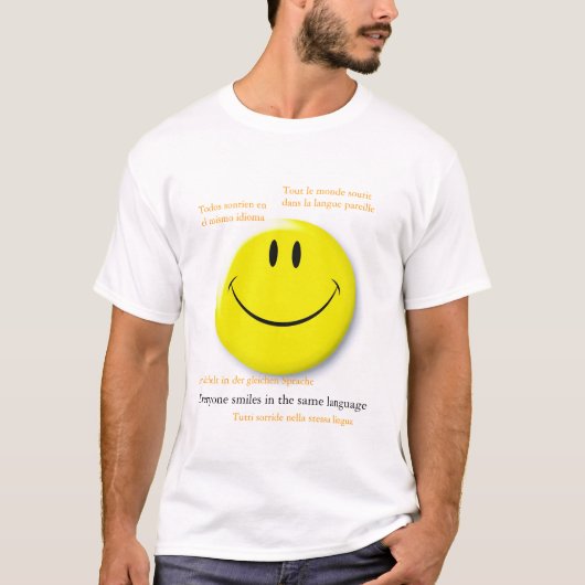 ElkeSmileSameLanguage T-shirt (Voorkant)