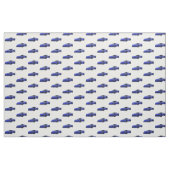 Elkhart Blue C8 Corvette Hand getrokken schets sto Stof (Yard (91,4 cm))