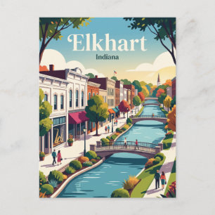 Elkhart, Indiana Briefkaart