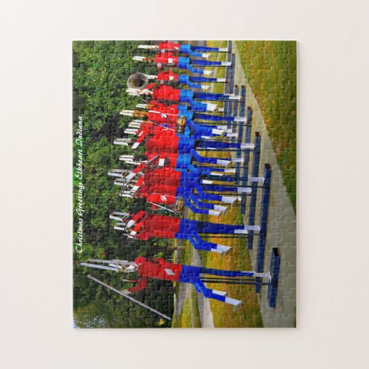Elkhart Marching Band Indiana. kerstcadeautjes Legpuzzel (Verticaal)