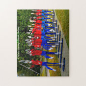 Elkhart Marching Band Indiana. Kerstgroeten Legpuzzel (Verticaal)