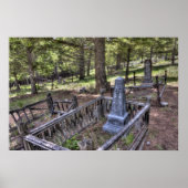 Elkhorn Ghost Town Cemetery - Montana Poster (Voorkant)