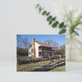 Elkhorn Tavern, nationaal militair park Pea Ridge Briefkaart (Staand voorkant)