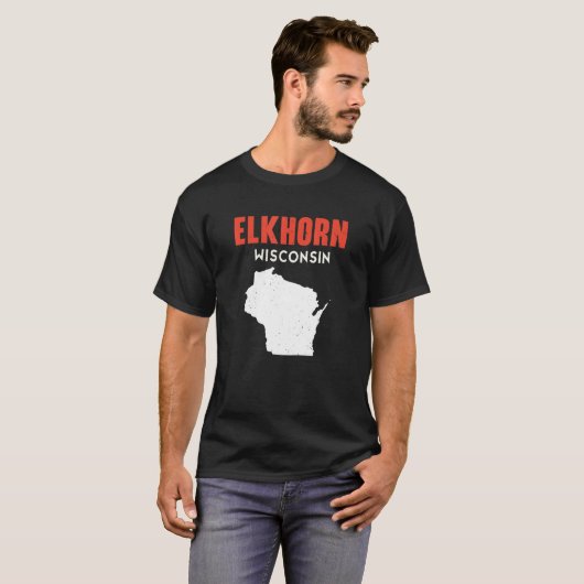 Elkhorn USA State Travel Montanan Helena T-shirt (Voorkant volledig)