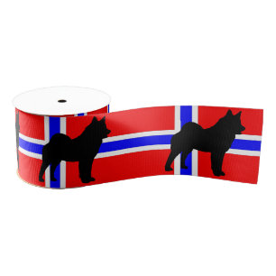 elkie silo op de noordse vlag grosgrain lint