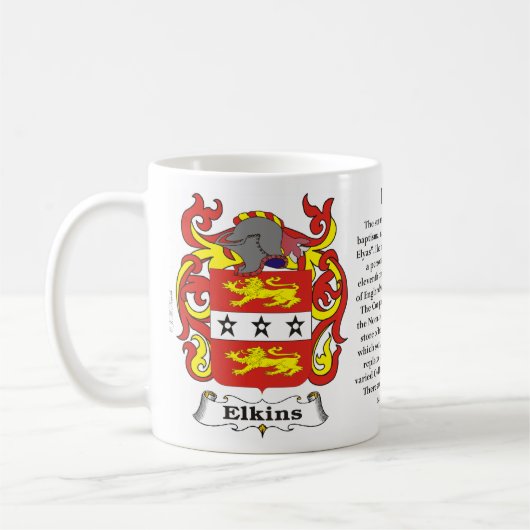 Elkins Family Coat of Arms Mok (Links)