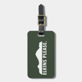 Elkins West Virginia alsjeblieft Bagagelabel (Voorkant verticaal)