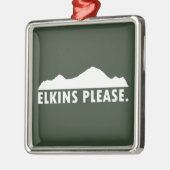 Elkins West Virginia alsjeblieft Metalen Ornament (Links)
