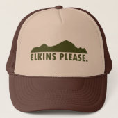 Elkins West Virginia alsjeblieft Trucker Pet (Voorkant)