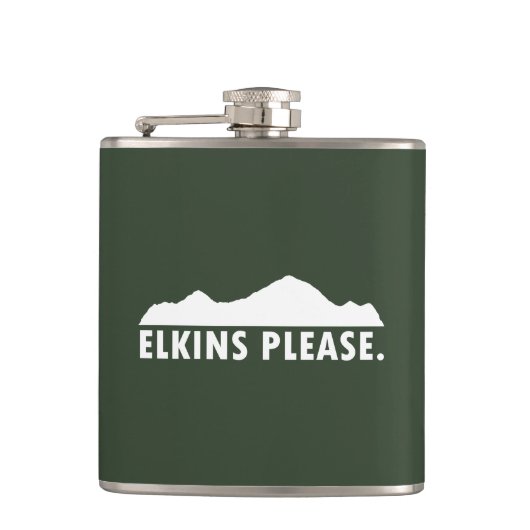 Elkins West Virginia Alstublieft Heupfles (Voorkant)