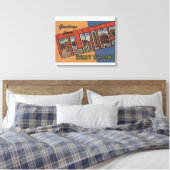 Elkins, West Virginia - Grote Letter-scènes Canvas Afdruk (Insitu (Slaapkamer))