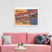 Elkins, West Virginia - Grote Letter-scènes Canvas Afdruk (Insitu (Woonkamer))