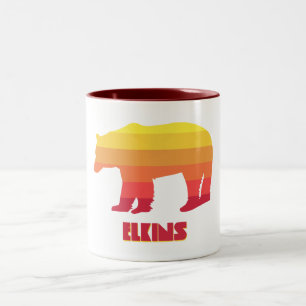 Elkins West Virginia Rainbow Beer Tweekleurige Koffiemok