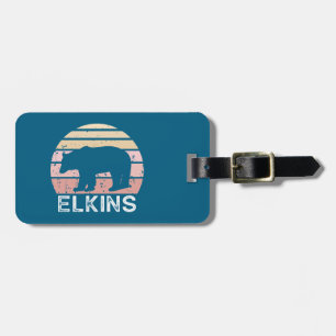 Elkins West Virginia Retro Beer Bagagelabel