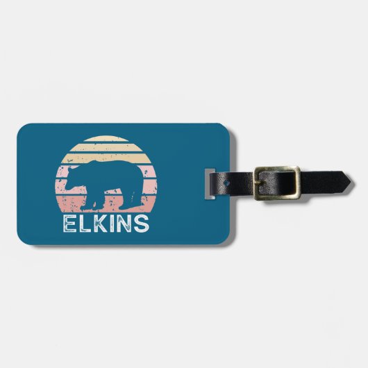 Elkins West Virginia Retro Beer Bagagelabel (Voorkant horizontaal)