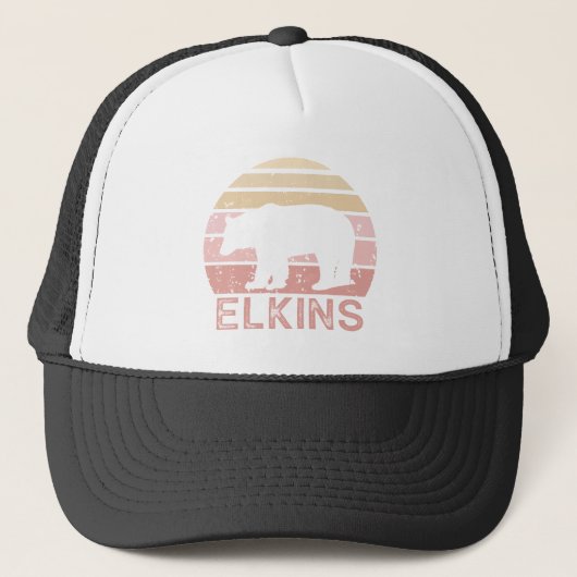 Elkins West Virginia Retro Beer Trucker Pet (Voorkant)