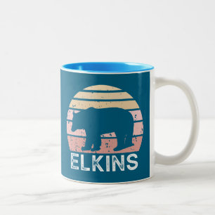 Elkins West Virginia Retro Beer Tweekleurige Koffiemok