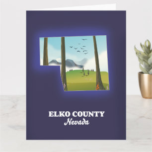 Elko County Nevada kaart