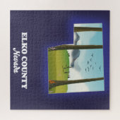 Elko County Nevada kaart Magneet Legpuzzel (Horizontaal)