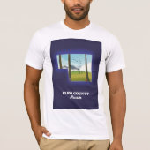Elko County Nevada kaart T-shirt (Voorkant)