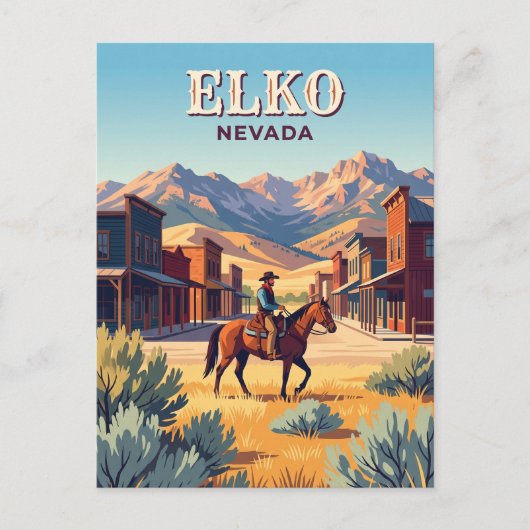 Elko, Nevada Briefkaart (Voorkant)