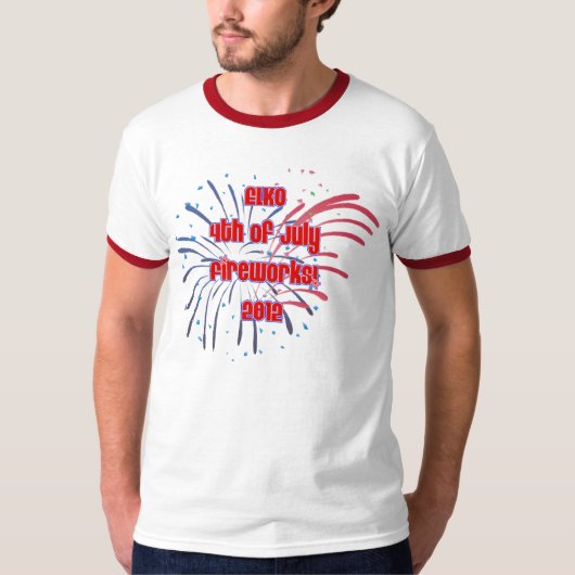 Elko Nevada Fireworks T-shirt (Voorkant)