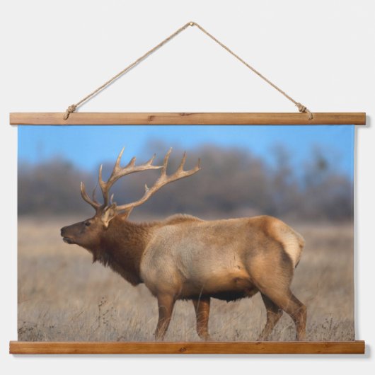 Elkprofiel in de herfst hangend wandkleed (Voorkant)