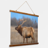 Elkprofiel in de herfst hangend wandkleed (Gebogen)