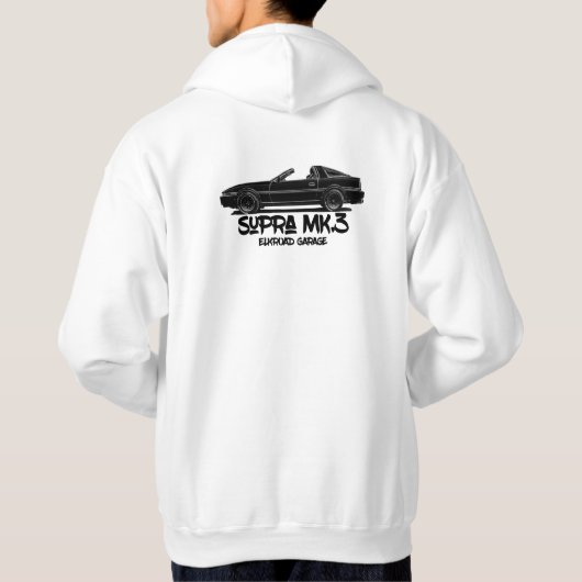 Elkroad Garage Toyota Supra Mk3 Turbo hoodie (Achterkant)