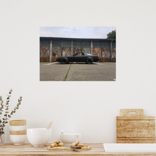 Elkroad Garage Toyota Supra Mk3 Turbo Poster (Keuken)