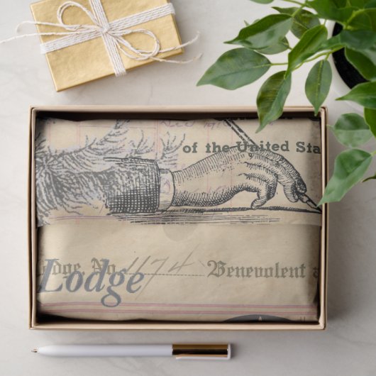 Elks Ephemera Tissue Paper Tissuepapier (Geschenk)