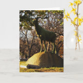 "Elks Rest" condoleancekaart Kaart (Gele Bloem)