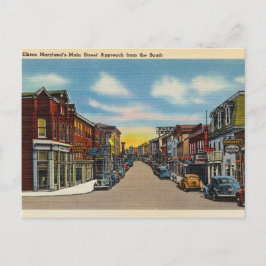 Elkton Maryland, Main Street Vintage Briefkaart