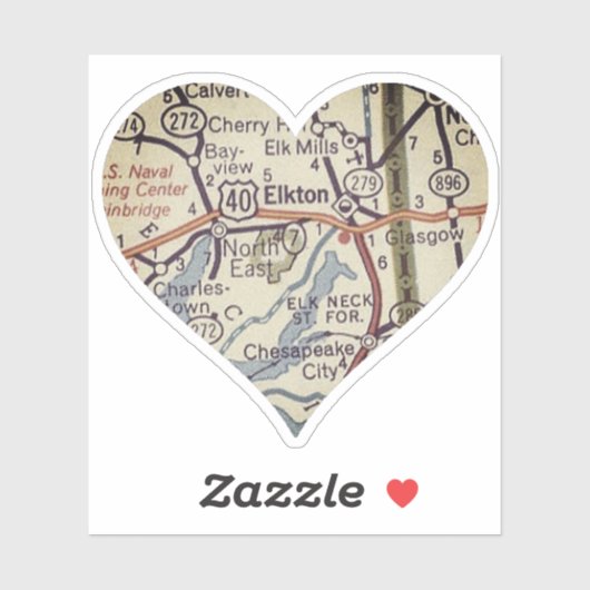 Elkton Maryland Sticker (Vel)